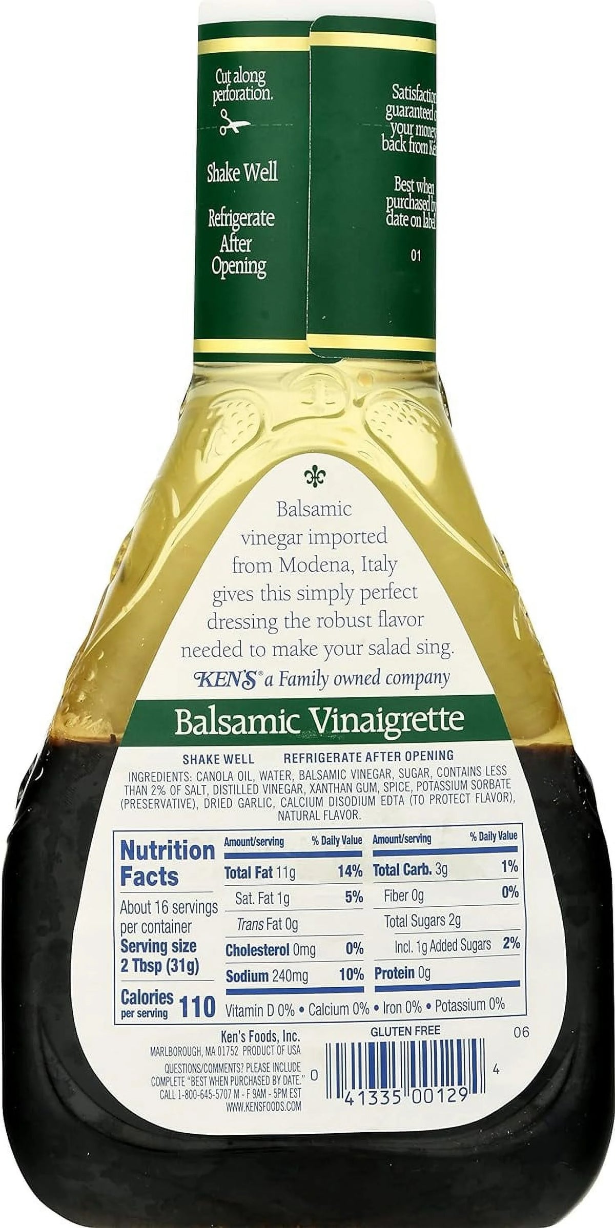Balsamic Vinaigrette Dressing 16 FL OZ (Pack Of 3) U8312
