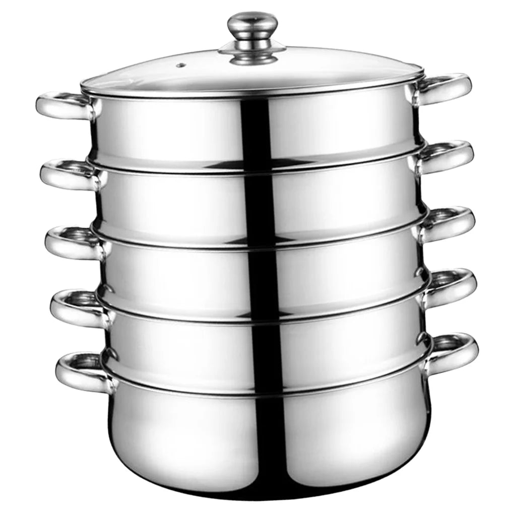 Stainless Steel 5 Layers 28cm Steamer Stockpot E767471