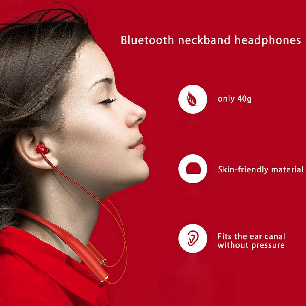 Bluetooth Wireless Earbuds Neckband with Mic Noise Cancelling L990108