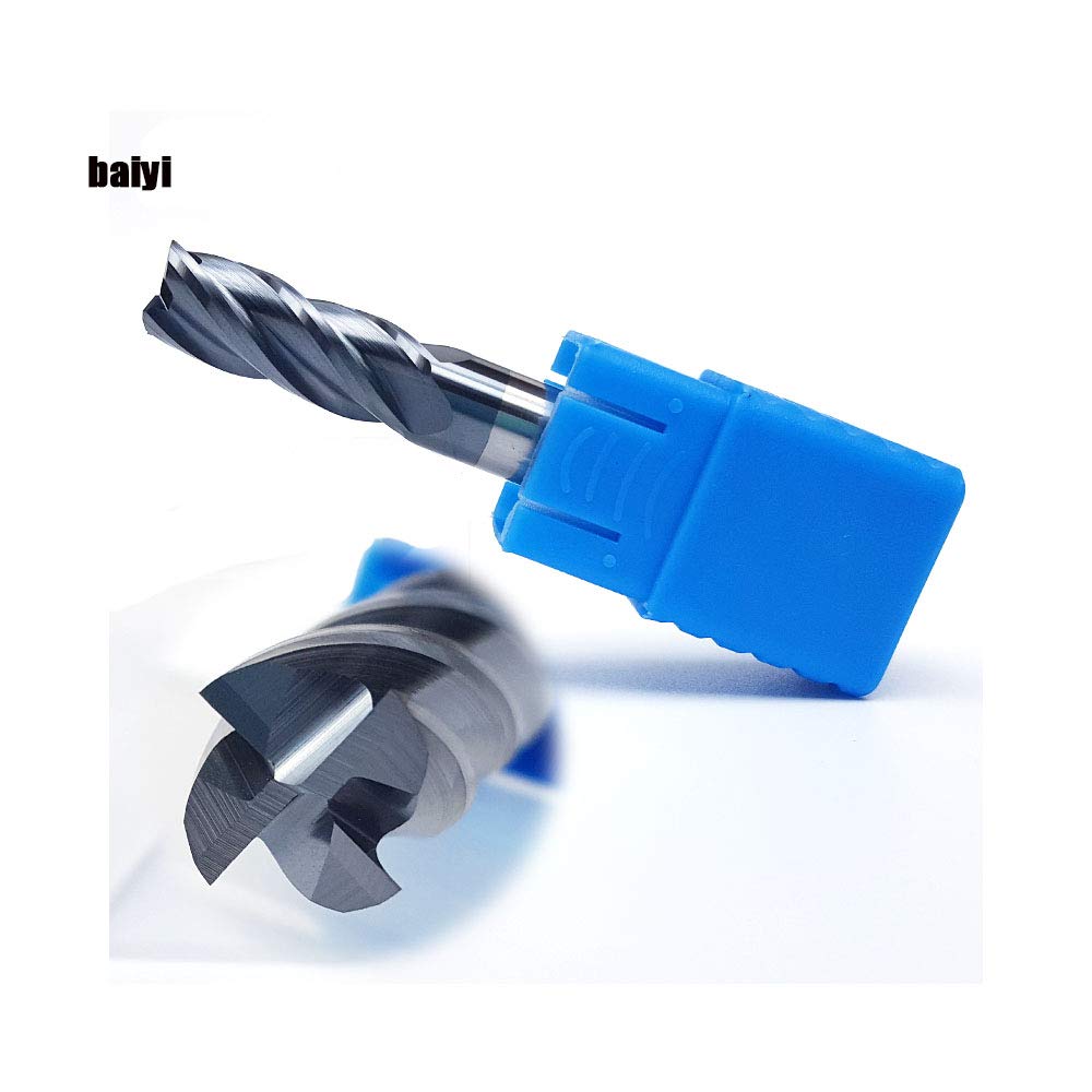 1/2 Carbide Square End Mill 4 Flute AlTiN Coating Pack of 2 C69539