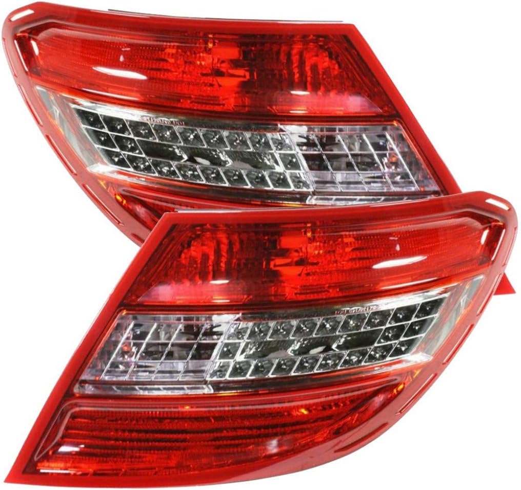 2008-2011 Mercedes-Benz C350 Tail Light Assembly Driver Side w/Bulbs V700