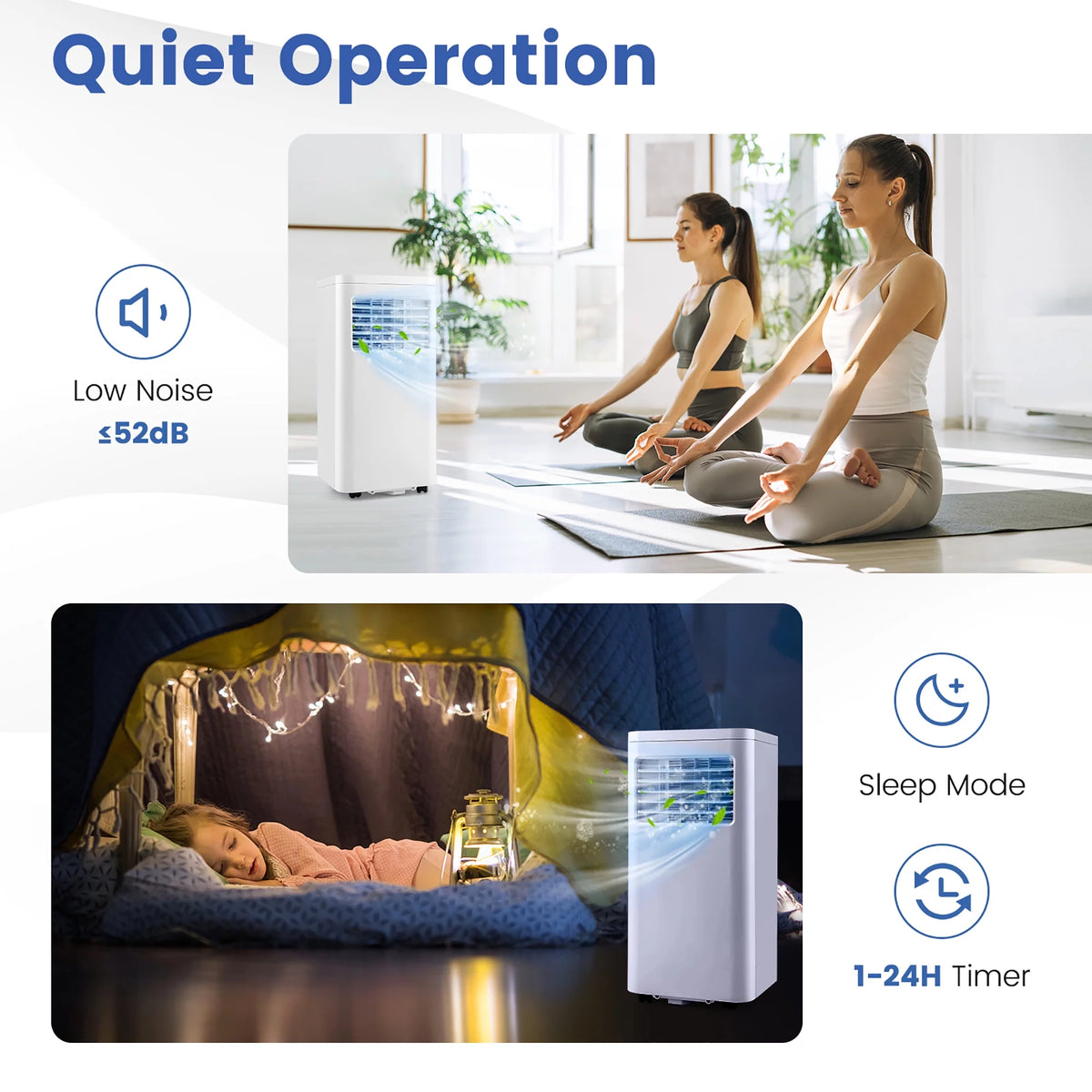 6000 BTU Portable Air Conditioner 3-in-1 O454398