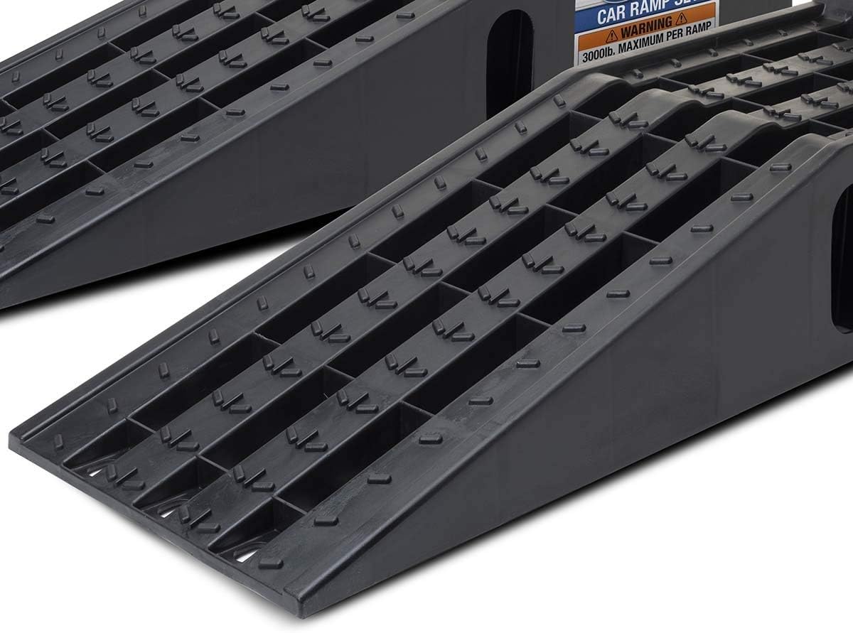 Car Ramp Set 3 Tons Total Capacity 1.5 tons Each Rubber Feet K1413