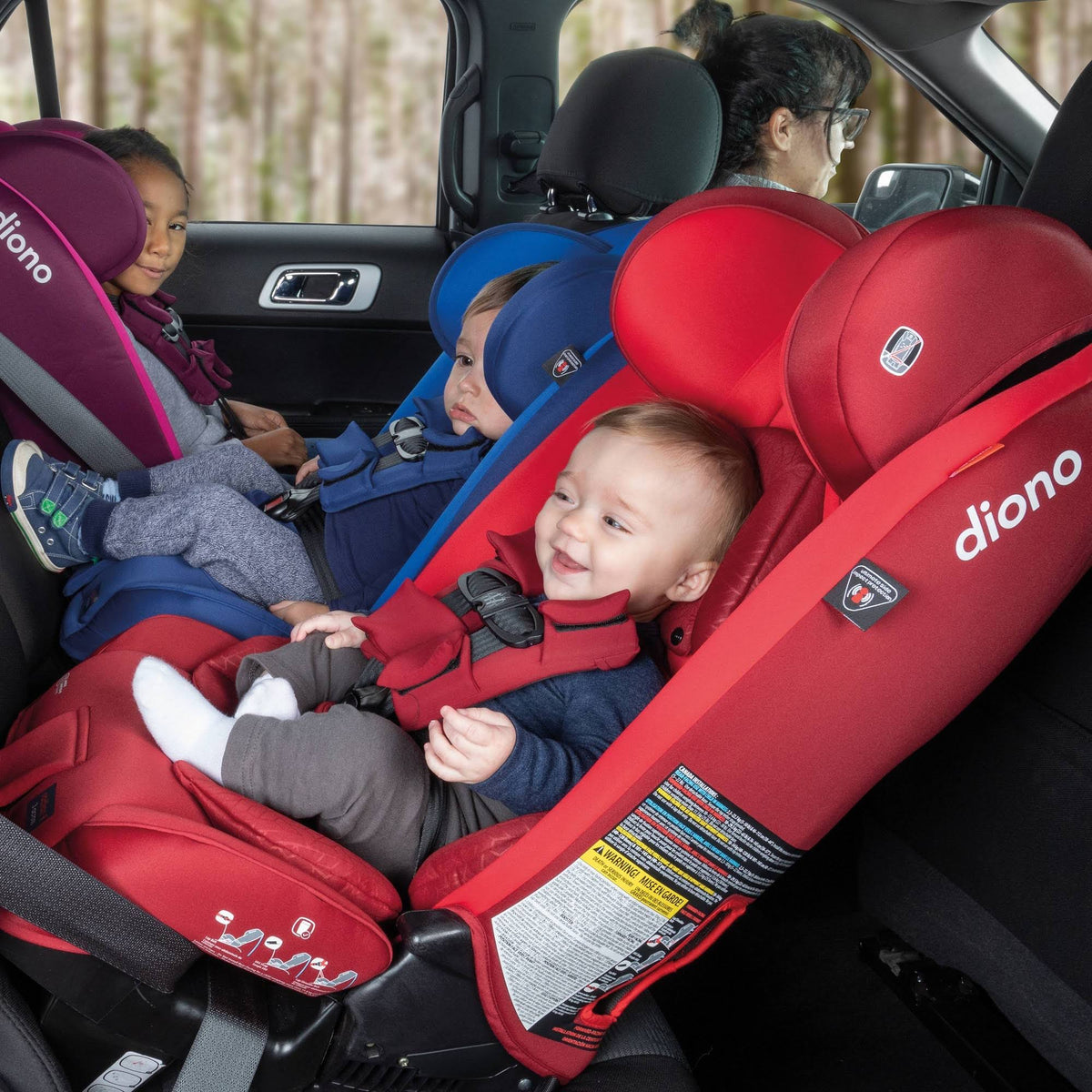 Blue All-in-One Convertible Car Seat D868