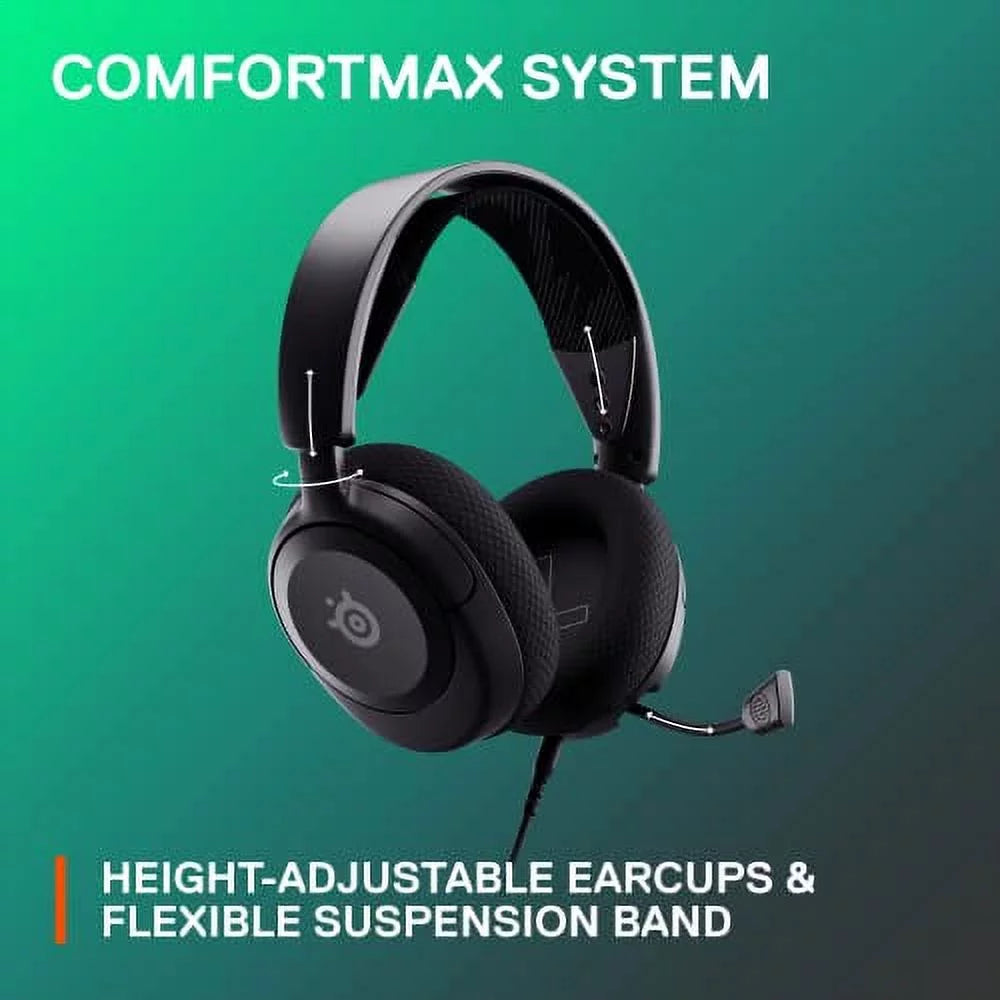 Black Wired Gaming Headset with 3.5mm Jack A1999