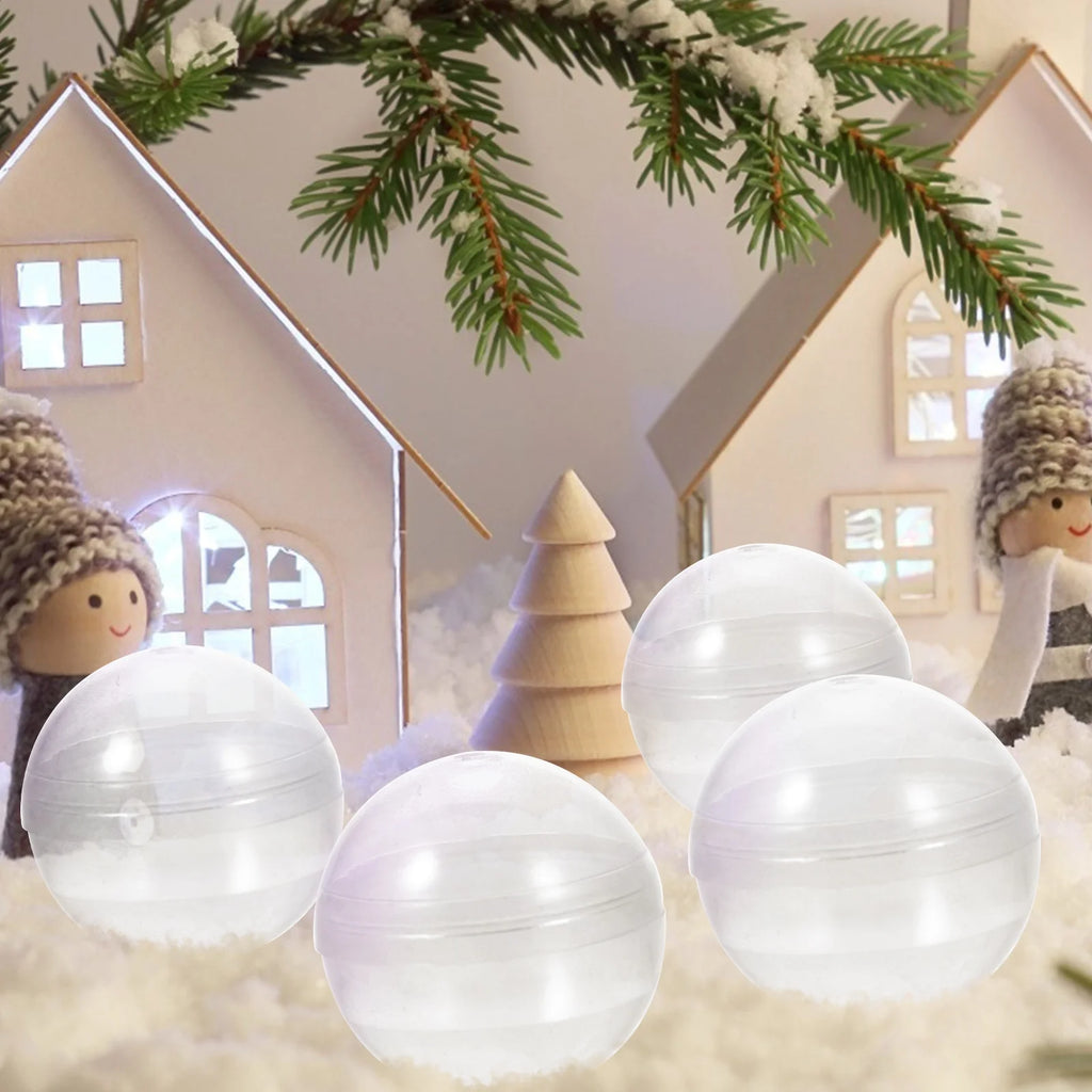 100 pcs Plastic Transparent Fillable Balls O544