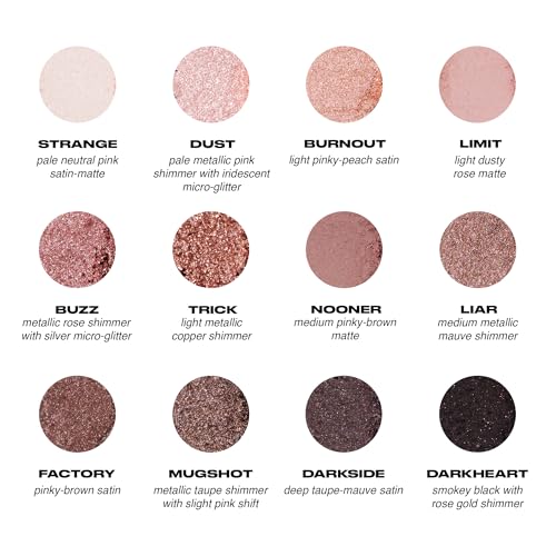 12 Mauve Brown & Nude Eyeshadow Palette L4082