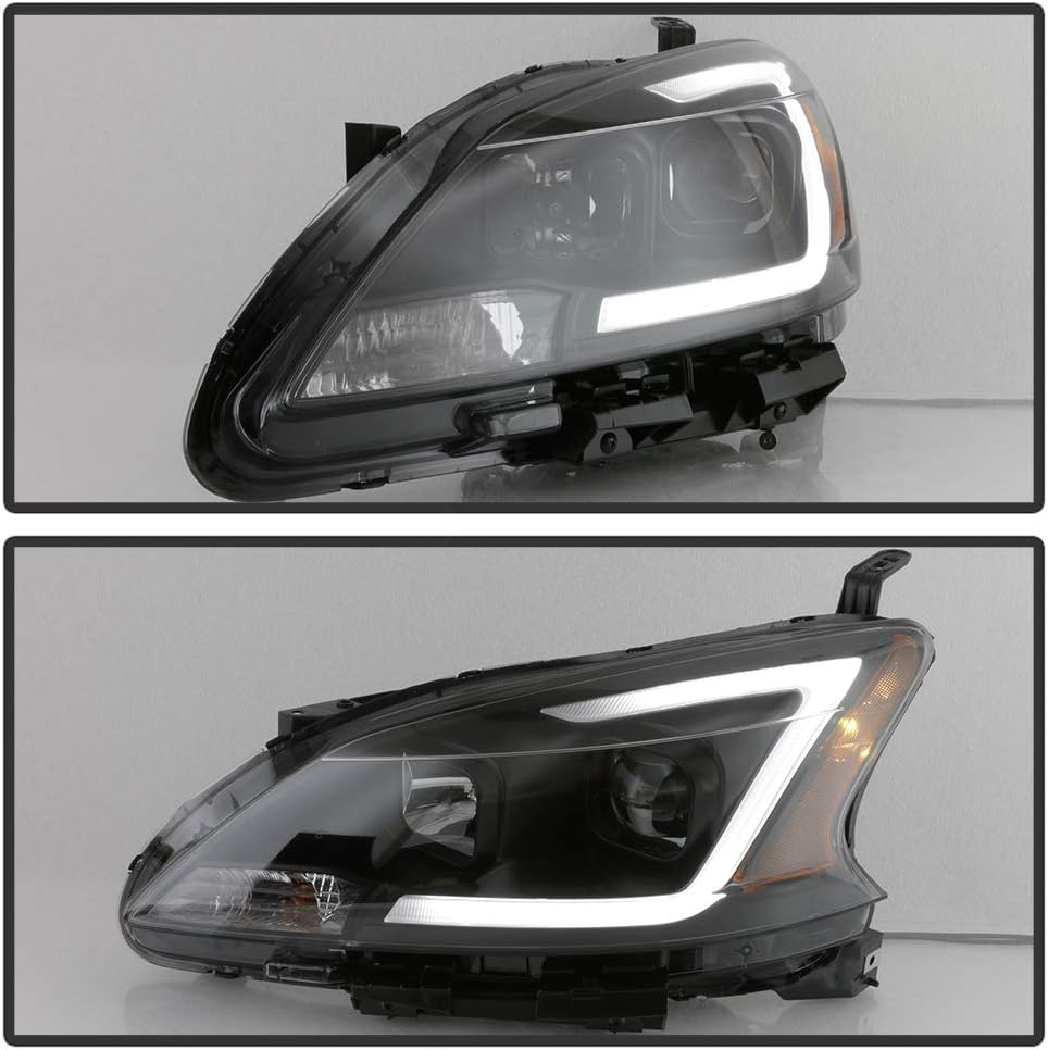 Black Housing Smoke Lens LED DRL Projector Headlights Z7464