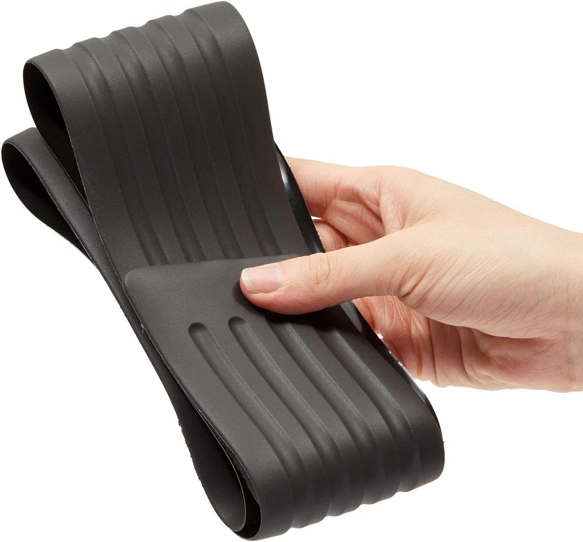 Black Rubber Rear Bumper Protector Trim Guard, 35 in, Pack of 2 J1555