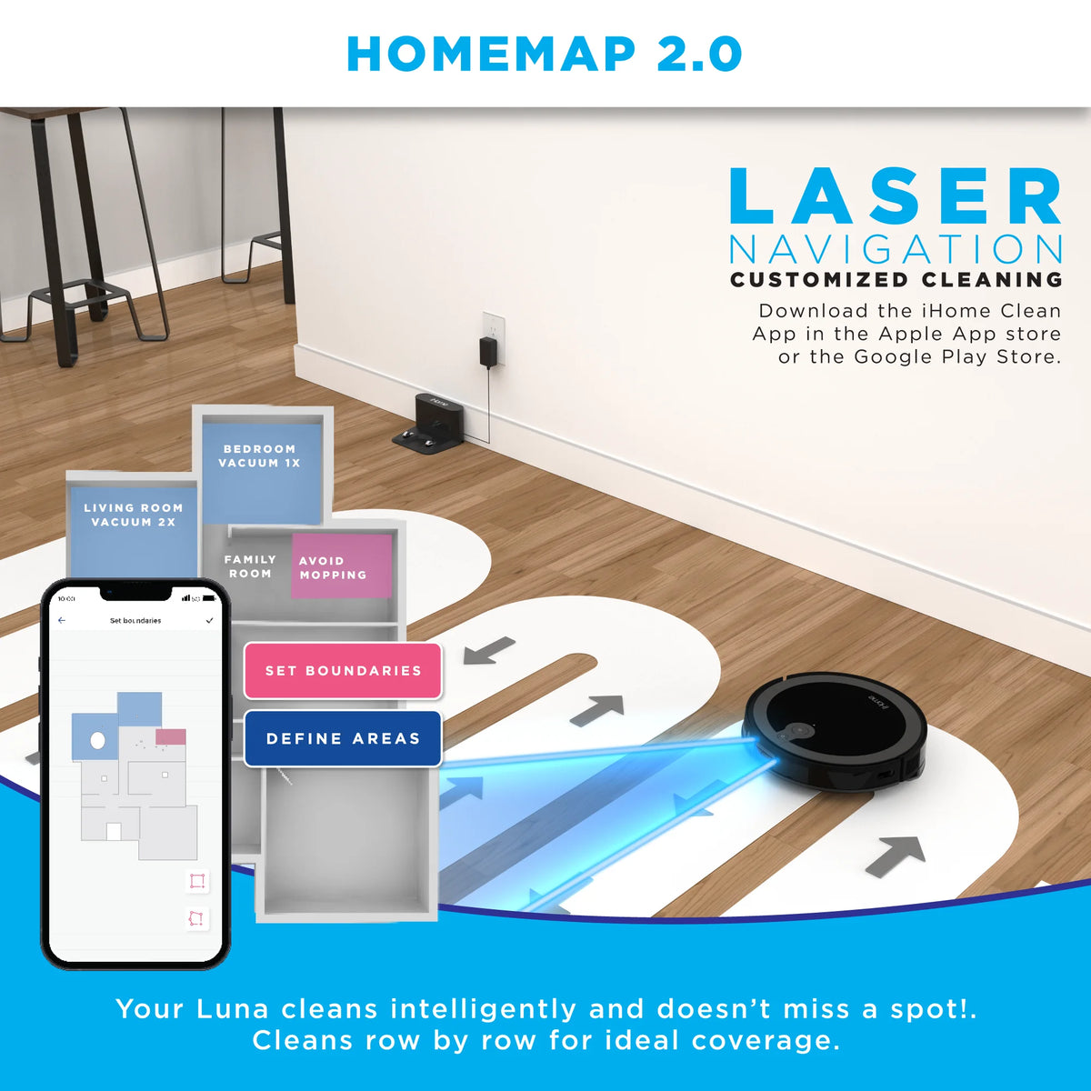 2-in-1 LIDAR Robot Vacuum and Vibrating Mop L343643