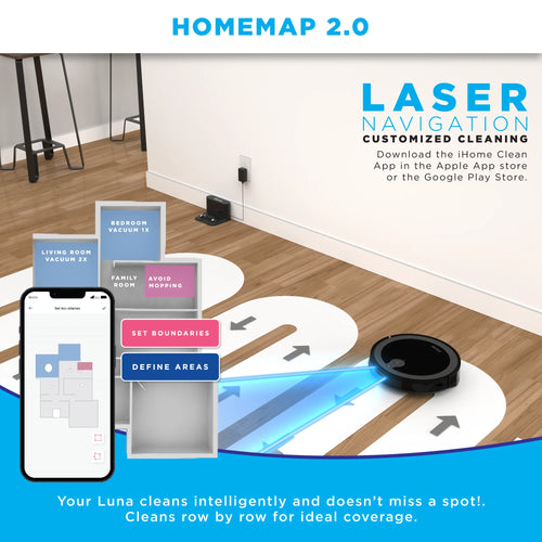 2-in-1 LIDAR Robot Vacuum and Vibrating Mop L343643