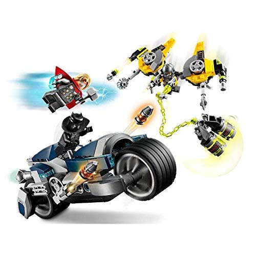 Black Panther and Thor Buildable Superhero Toy (226 Pieces) Z122