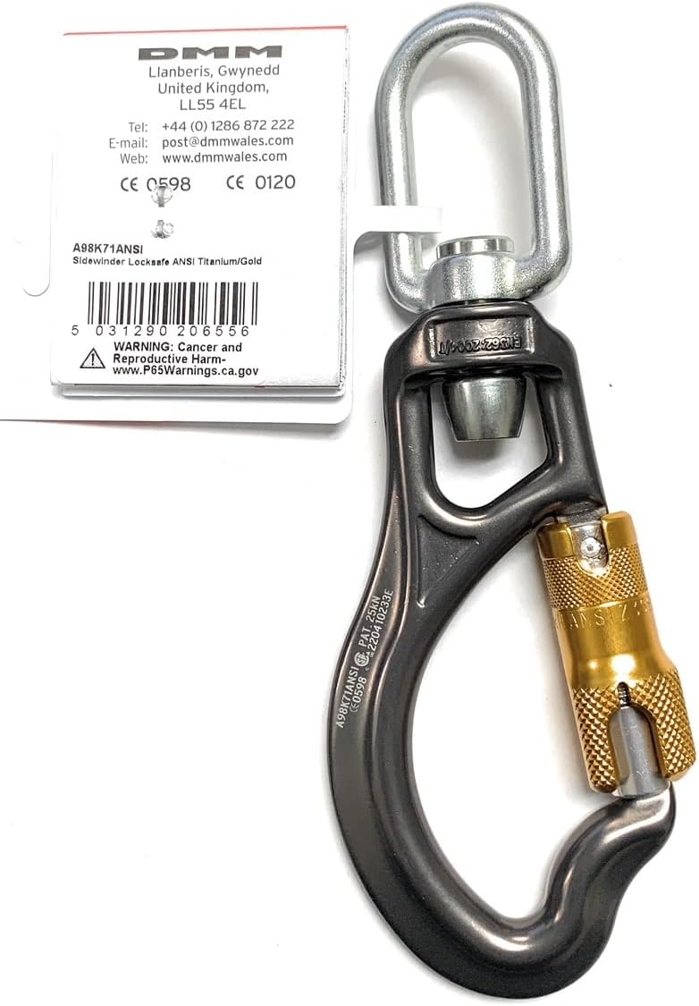 Titanium/Gold Carabiner E392927