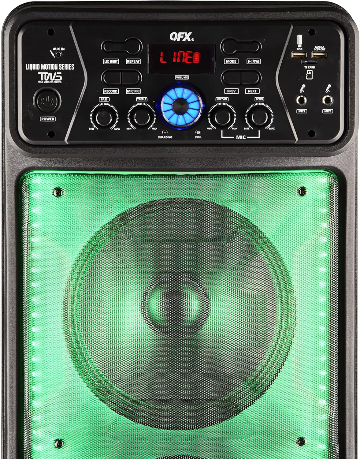 Portable Speaker with Wireless Microphone and FM Radio W5020