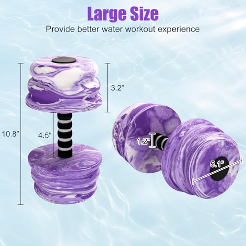 2PCS Foam Aquatic Exercise Dumbbells L4587