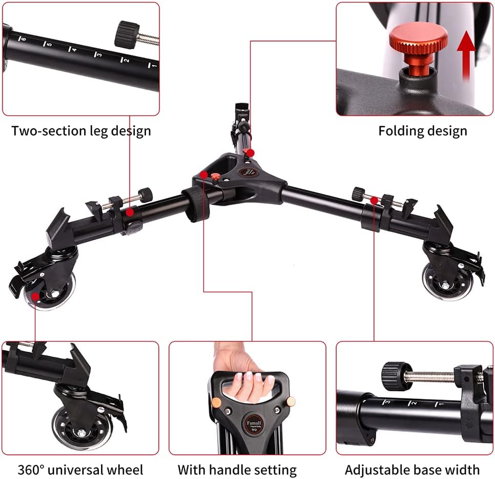 Heavy Duty Tripod Dolly with Wheels J8687