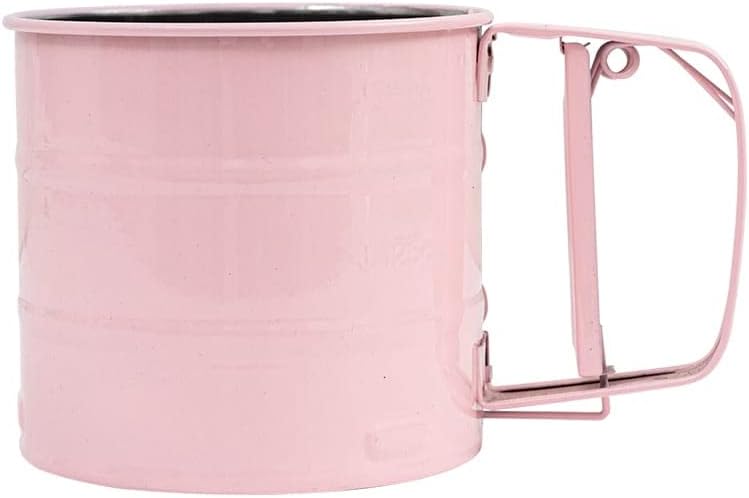 Pink Stainless Steel Hand-held Flour Sifter V12950