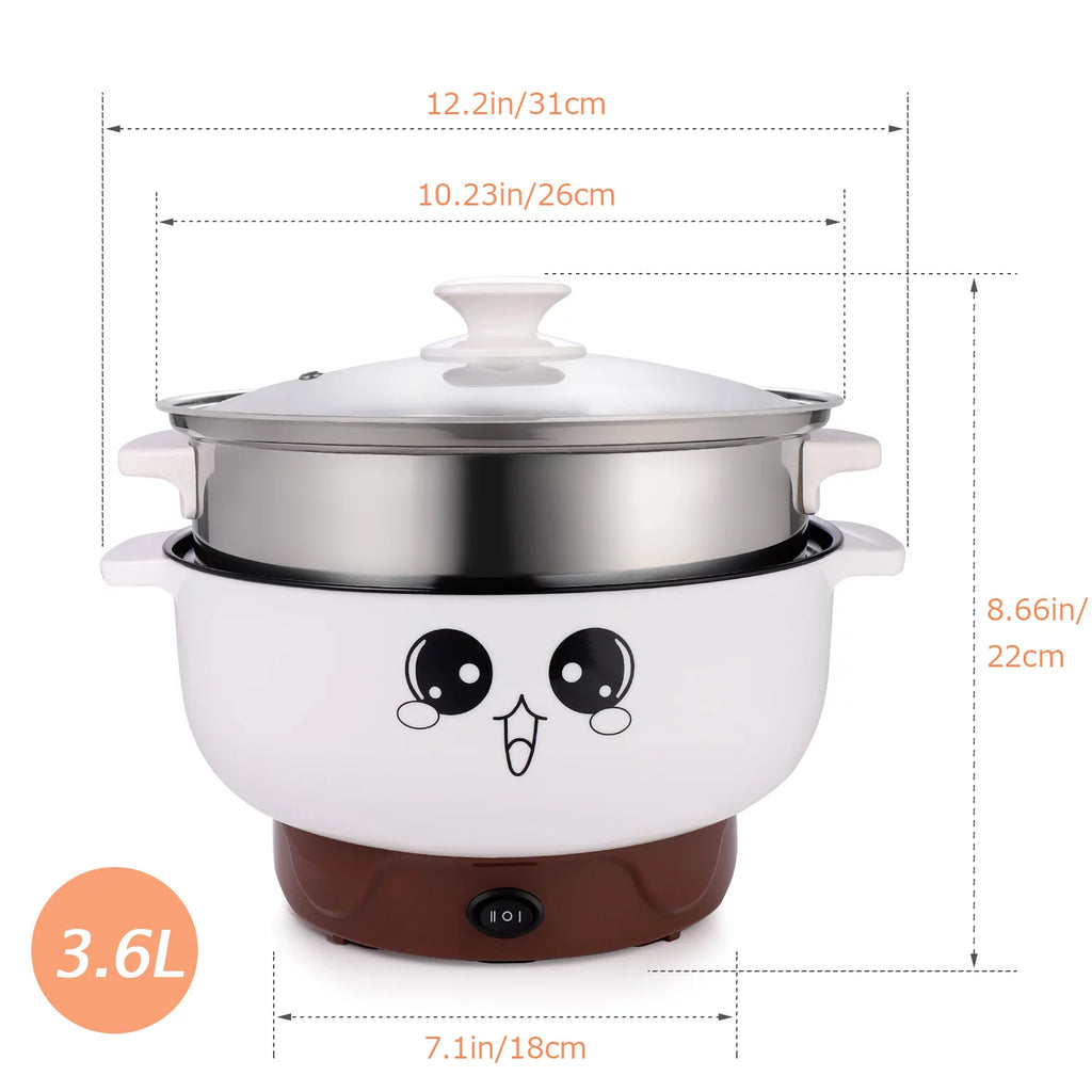 3.6L Multifunction Electric Cooker with Lid E885