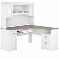 60W L Desk with Hutch D96194