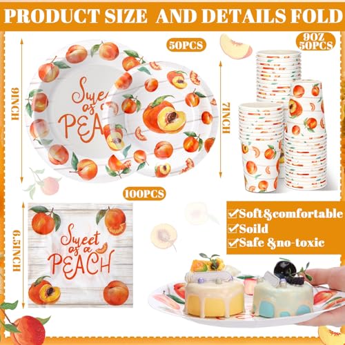250 Pcs Fall Disposable Tableware Set Serves 50 K297