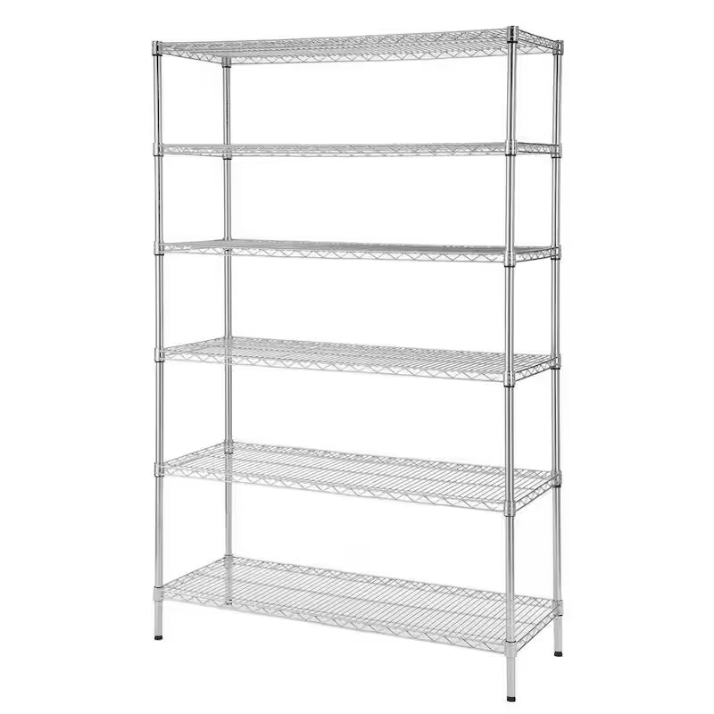 6-Tier Heavy Duty Steel Wire Shelving Unit Z69660