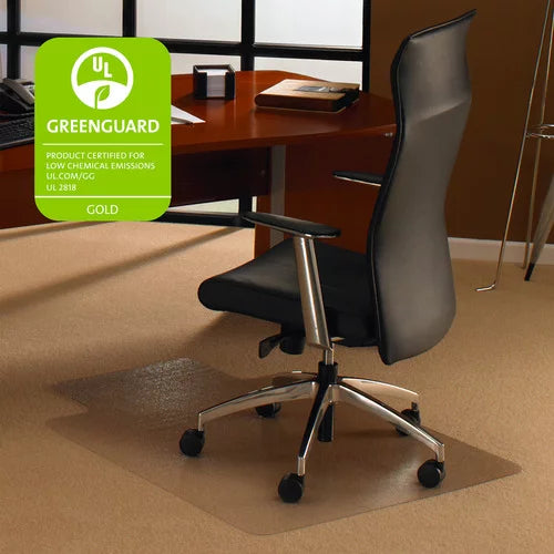 Polycarbonate Carpet Chairmat with Lip 53 x 48 Inch G162815