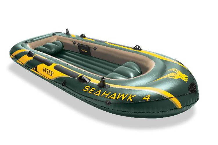 4 Person Inflatable Boat Set with Oars & Air Pump I2876