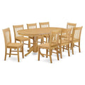 9-piece Oak Wood Dinette Set Q339635