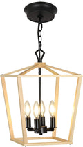Wooden Lantern Pendant Lighting Ceiling Light Fixture M469