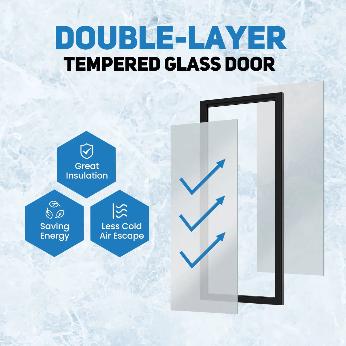 38" Glass Door Upright Beverage Refrigerator W8049