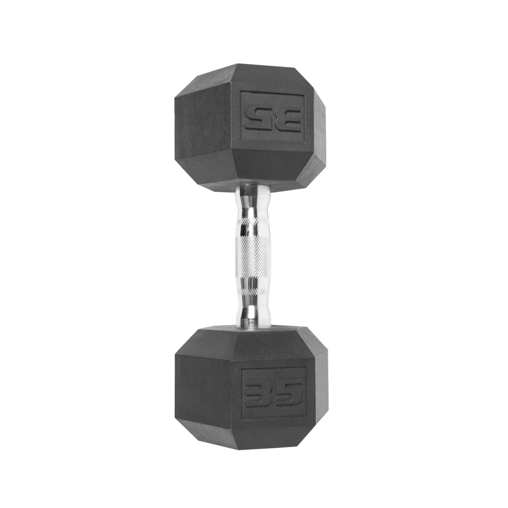 10lb Coated Rubber Hex Dumbbell Pair W1240