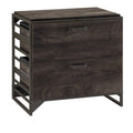 2 Drawer Lateral File Cabinet in Dark Gray Hickory W459