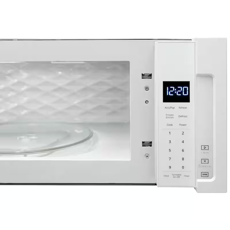White Low Profile Microwave Hood Combination N319