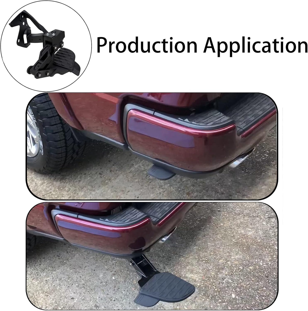 Retractable Bumper Truck Tailgate Step H8287