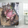 Brown Beef Barbecue Shower Curtain 66x72 inch M52434