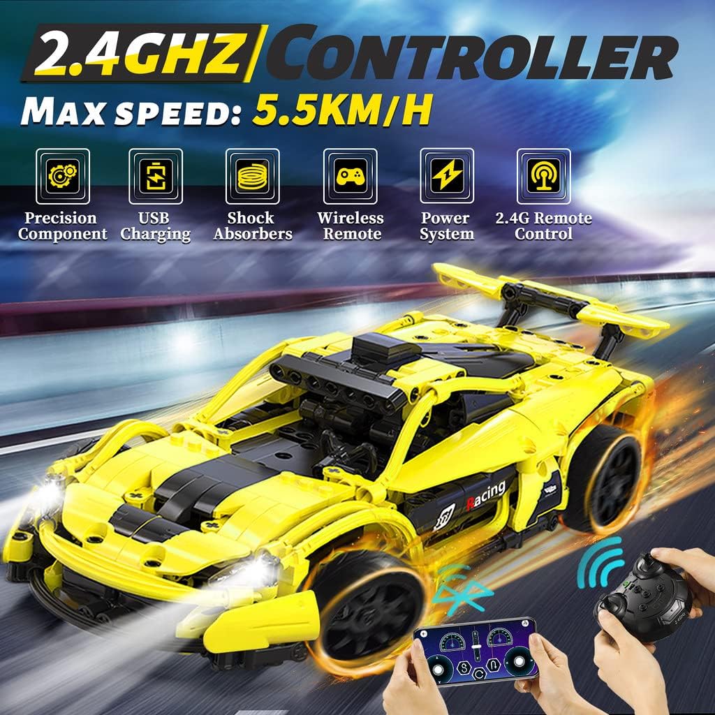 STEM Remote Control Car Building Toys for Boys Aged 6-12 Y1425