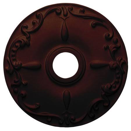 Hand-Painted Antique Copper Ceiling Medallion A6496