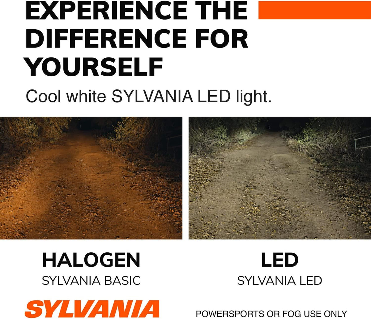 H1 LED Powersport Headlight Bulbs - 2 Pack Q3577