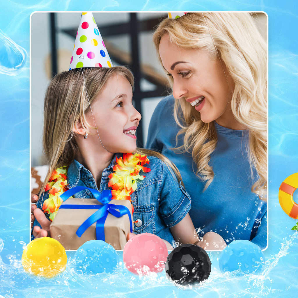 24 Pcs Water Childrens Toys Small Balls Reusable Balloons C30548