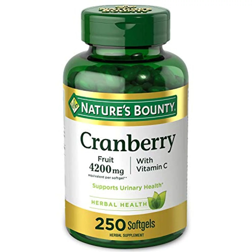 250 Softgels Cranberry Pills with Vitamin C K2794