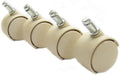 Casters in Almond / Sand (Set of 8) X204116