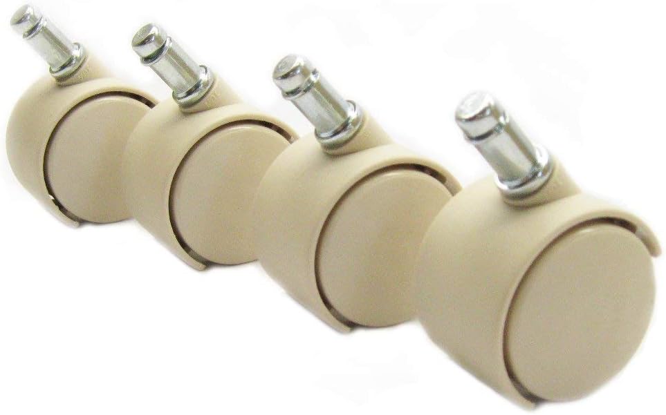 Casters in Almond / Sand (Set of 8) X204116
