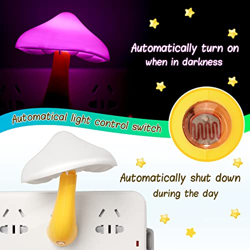 20 Pcs LED Color Changing Mushroom Night Light S4756