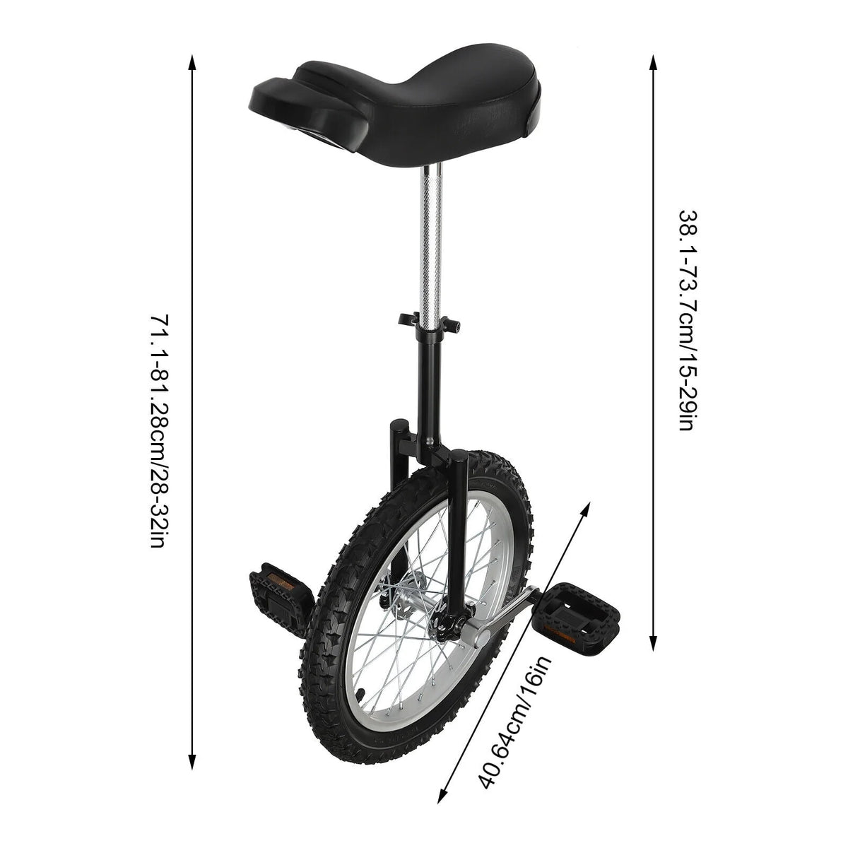 16 Wheel Adjustable Unicycle G767692