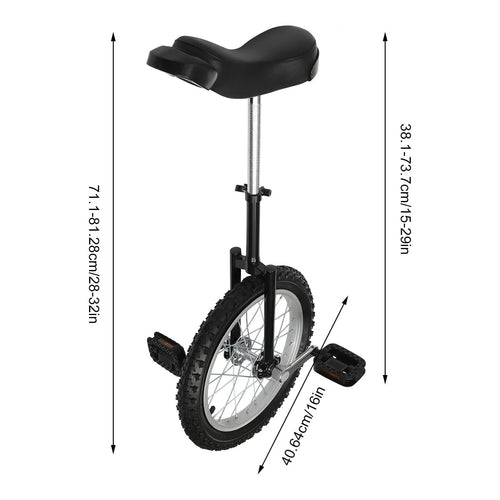16 Wheel Adjustable Unicycle G767692