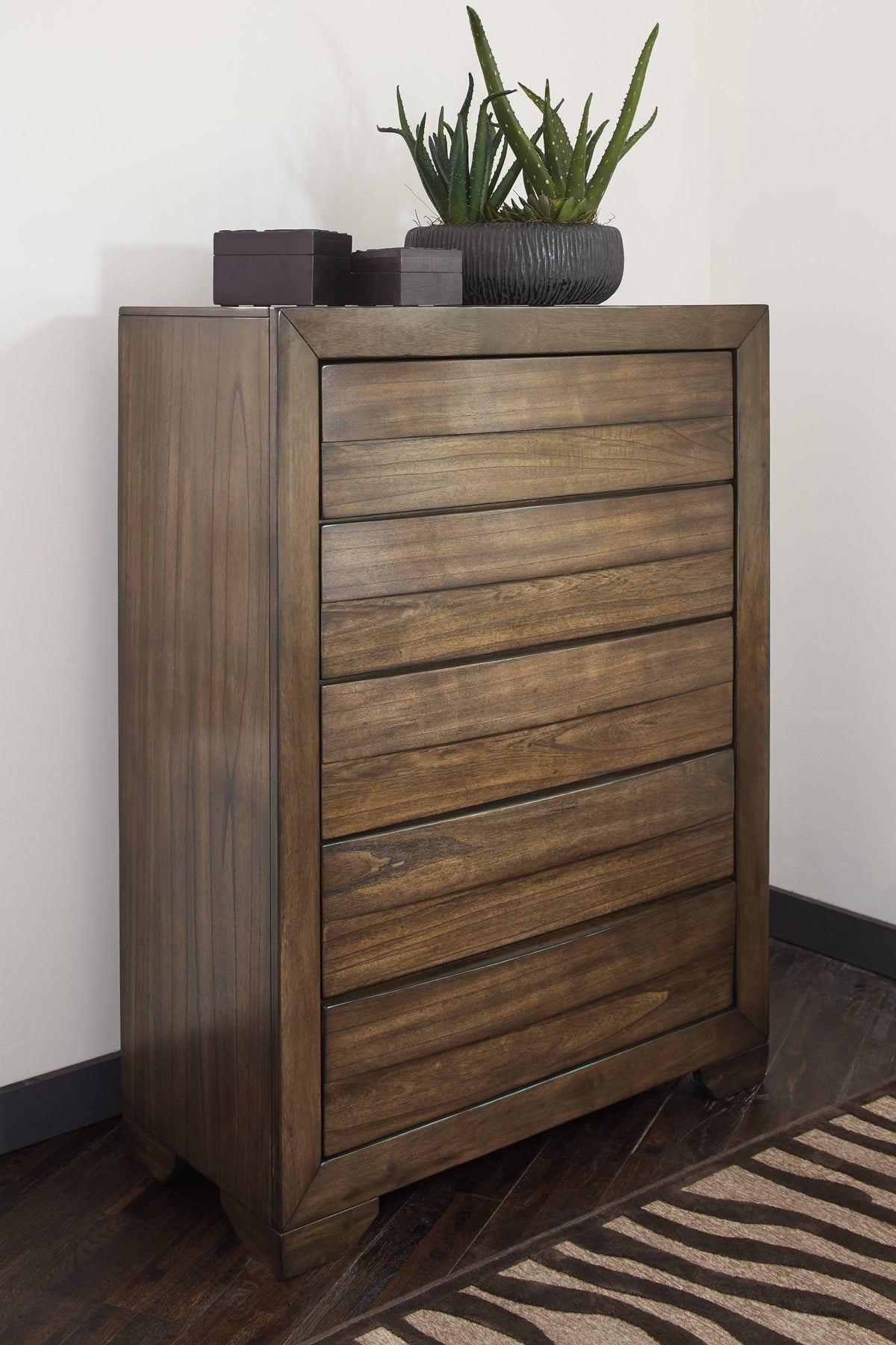 Brown 5 Drawer Chest P787780