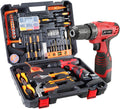 Cordless Drill Set with 2 Batteries and Plastic Toolbox Storage Case, 108 Piece P105995