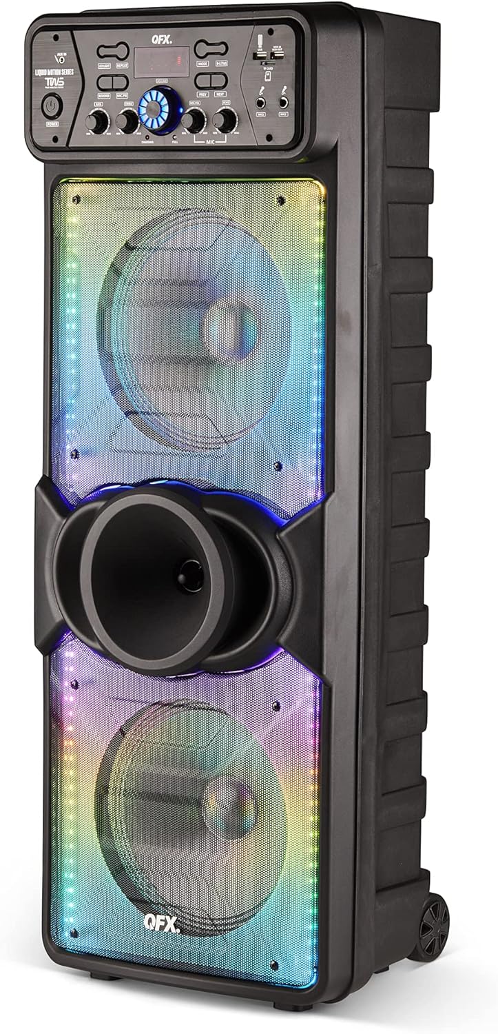 Portable Speaker with Wireless Microphone and FM Radio W5020