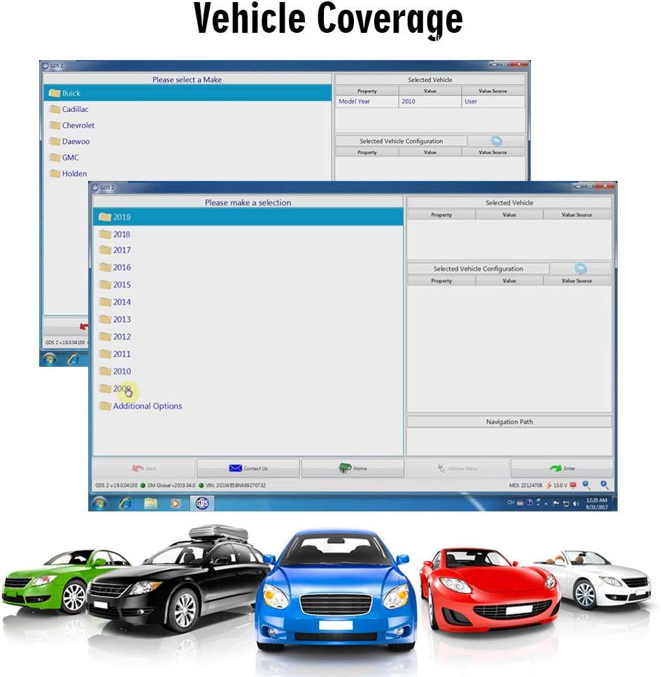 VCX Nano Multiple GDS2 and TIS2WEB Diagnostic Programming System T1504