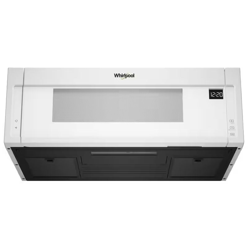 White Low Profile Microwave Hood Combination N319